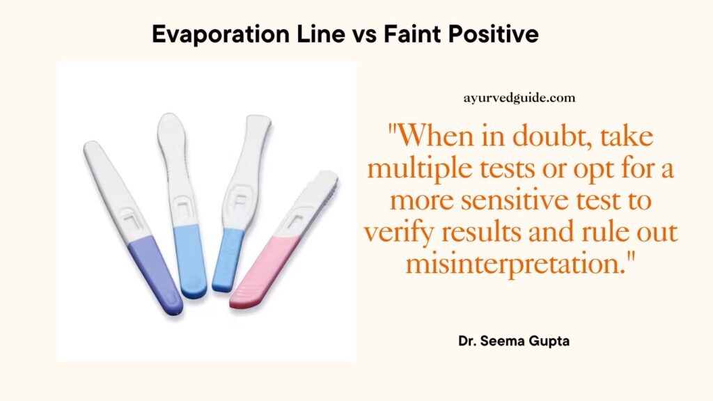 Evaporation Line vs Faint Positive