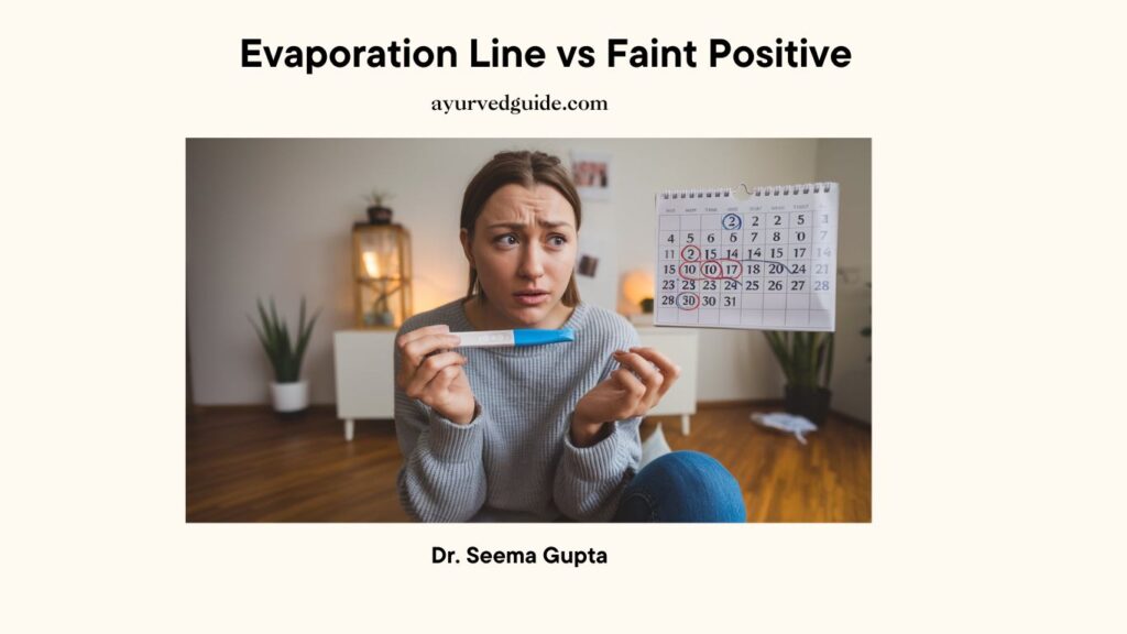 Evaporation Line vs Faint Positive