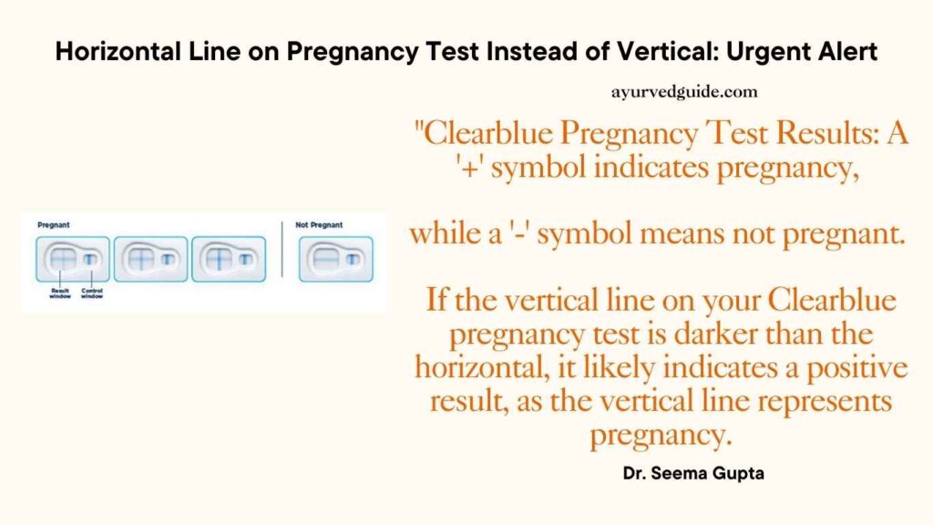 Am I Pregnant Clear Blue Pregnancy Test, Vertical Line Darker than Horizontal. What Does This Mean