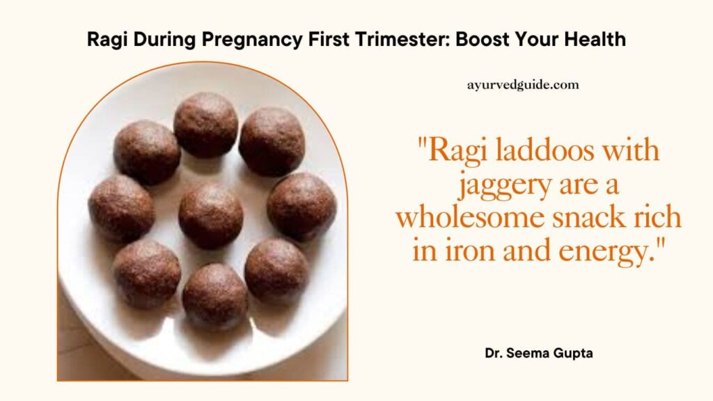 Ragi laddoo with jaggery