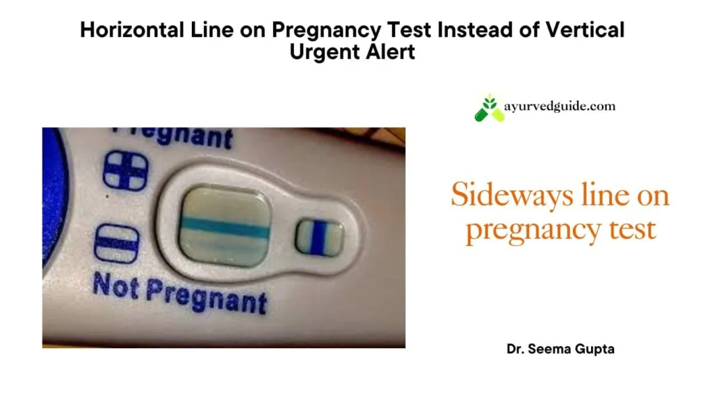 Pregnancy Test Line Sideways