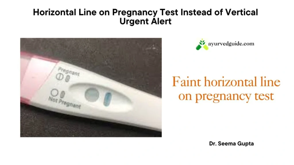 faint horizontal line on pregnancy test