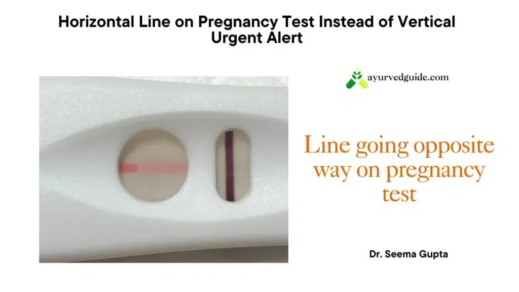 Line Going Opposite Way on Pregnancy Test