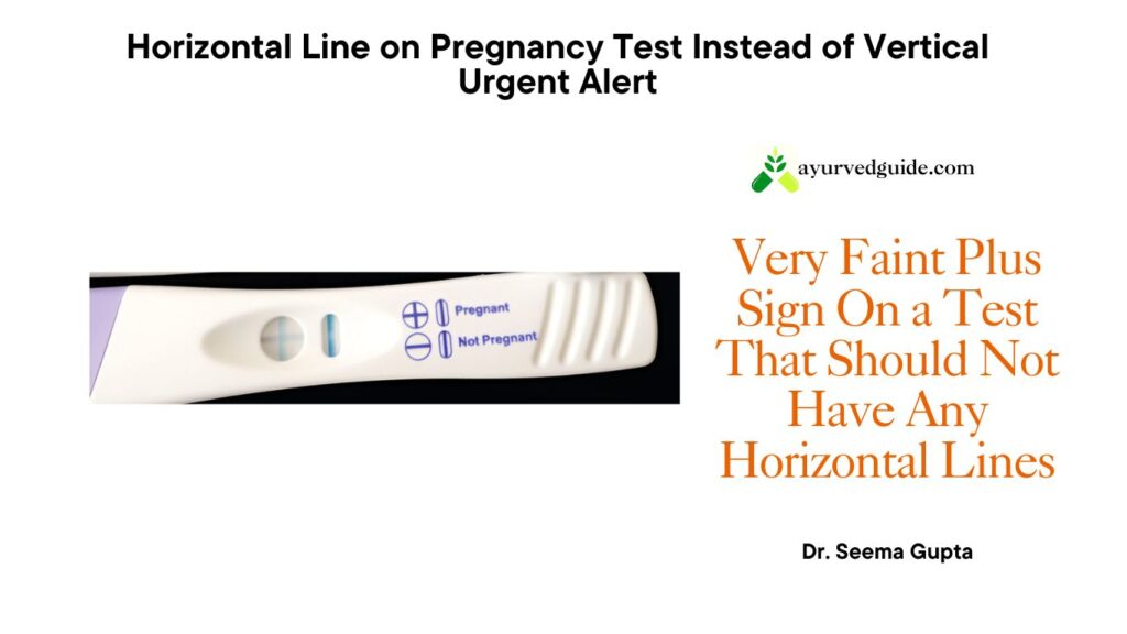 Very Faint Plus Sign On a Test That Should Not Have Any Horizontal Lines