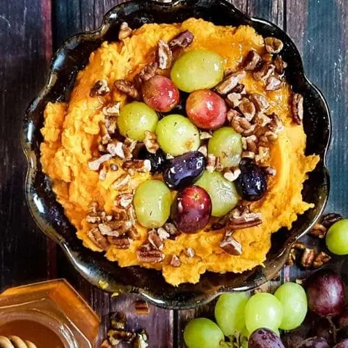 Mediterranean Roasted Grape & Sweet Potato Mash