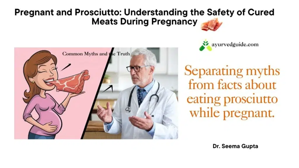 pregnant and
prosciutto