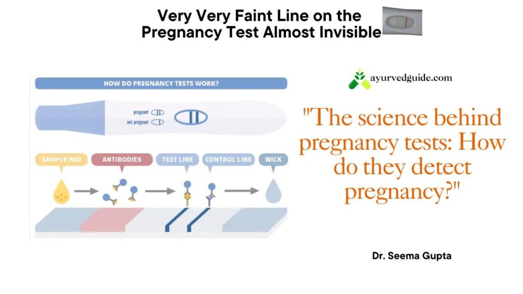 very faint line on pregnancy test