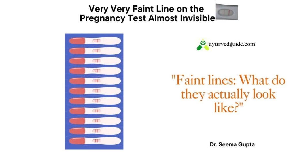 What does a faint line on a pregnancy test look like?