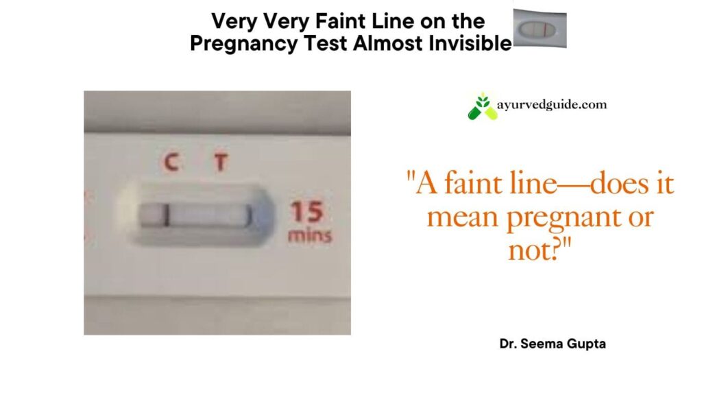 What does a faint line on a pregnancy test mean?