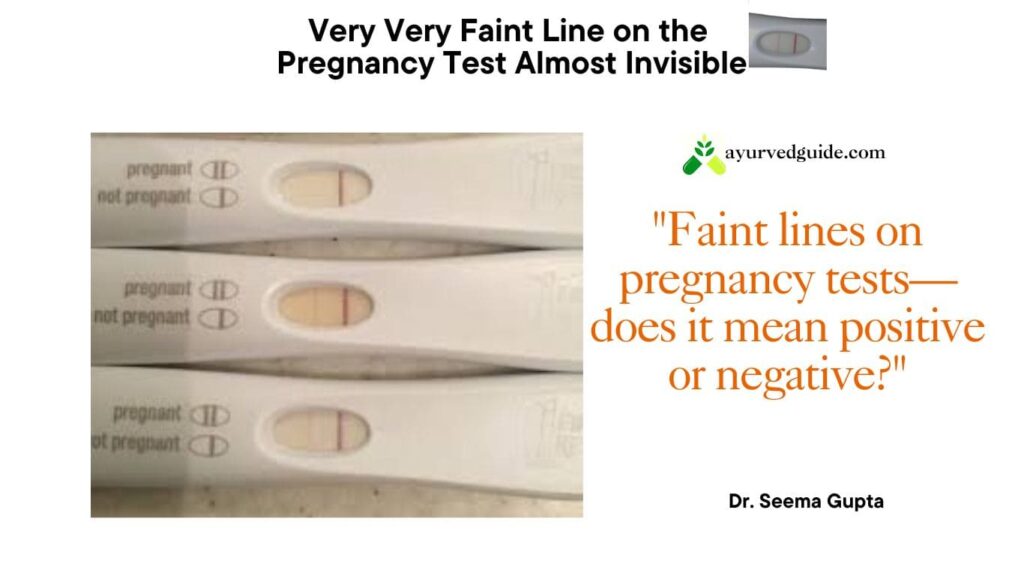 A faint positive vs. an evaporation line