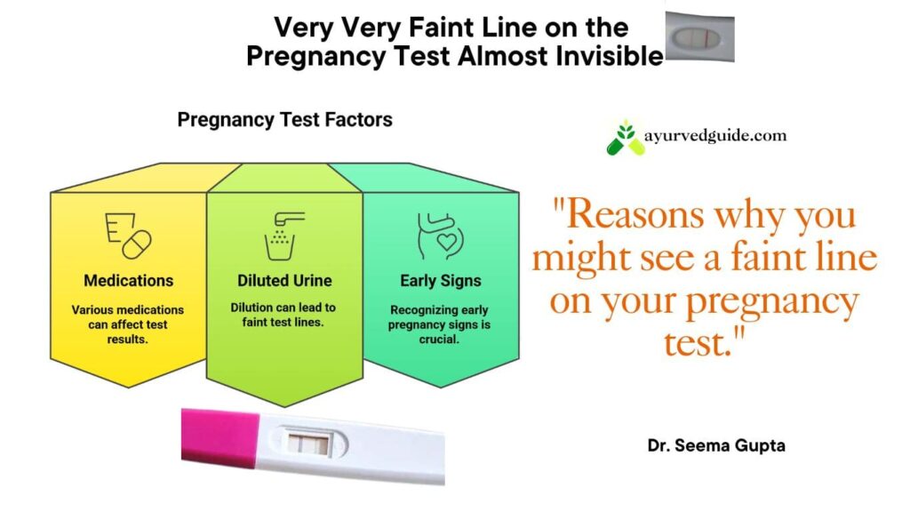 pregnancy test faint line