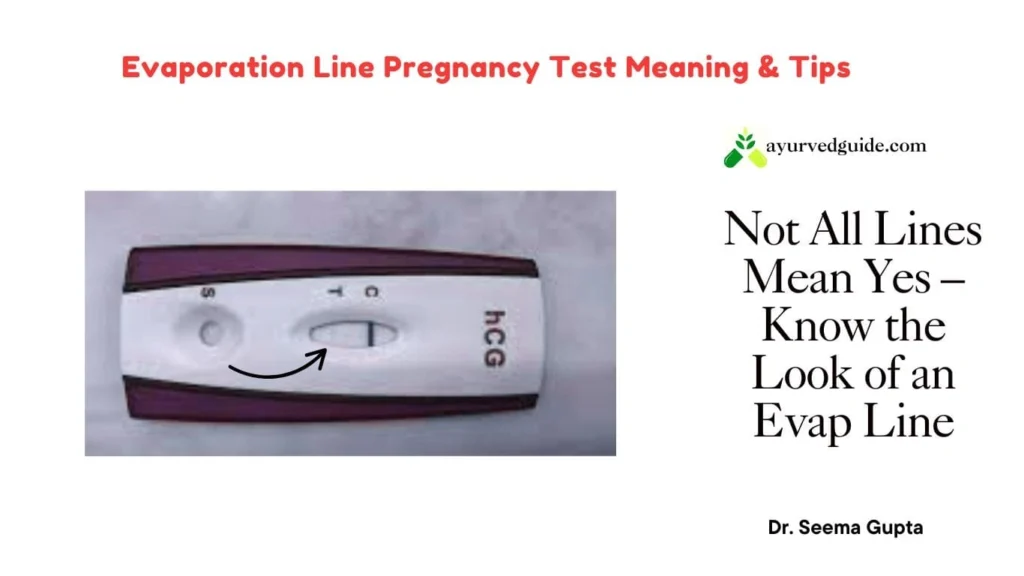 What Does an Evaporation Line Look Like