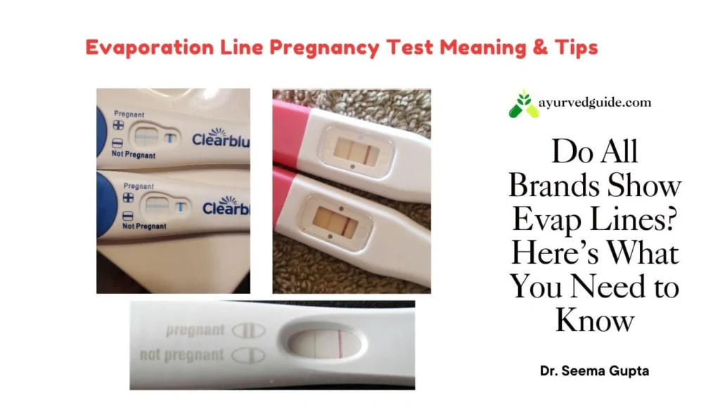 Evaporation line pregnancy test - Clearblue