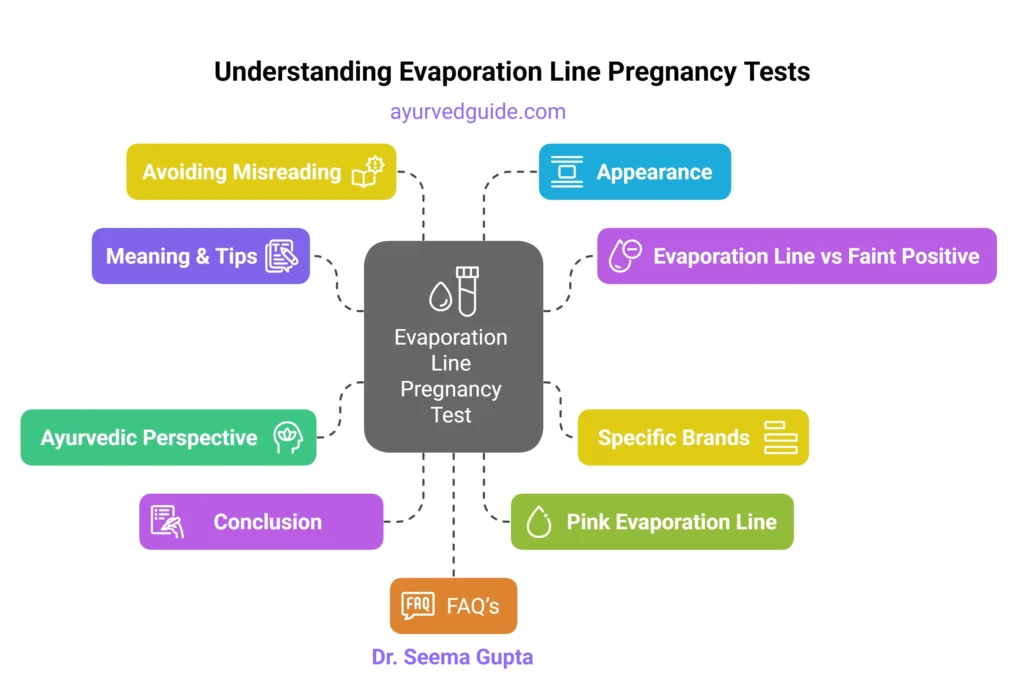 Evaporation Line Pregnancy Test