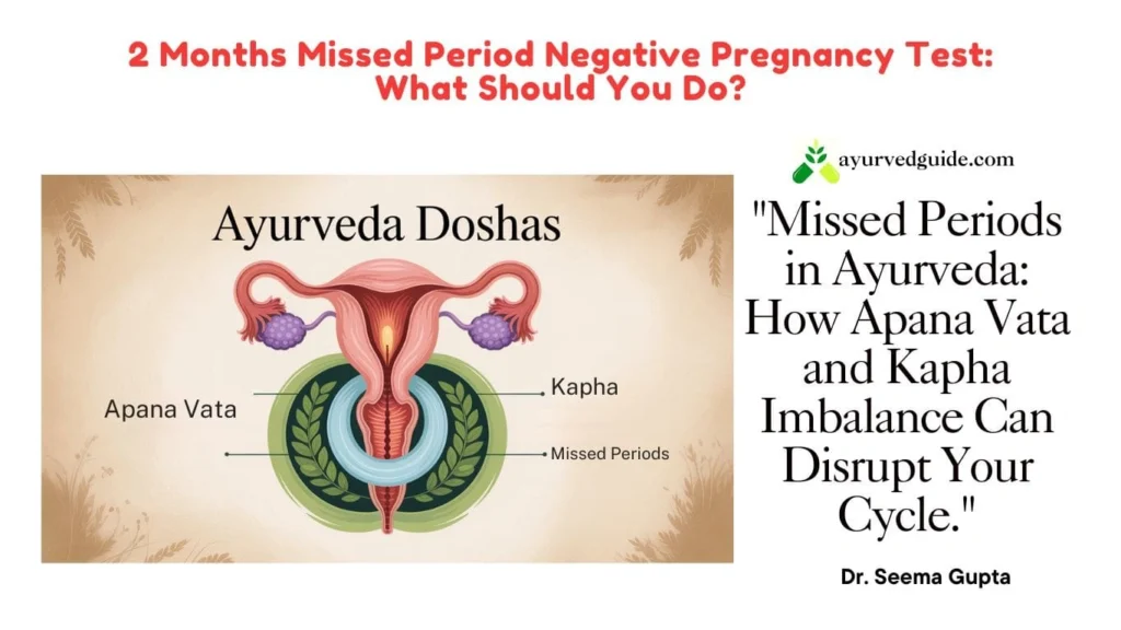 Ayurvedic View of 2 Months Missed Period Negative Pregnancy Test