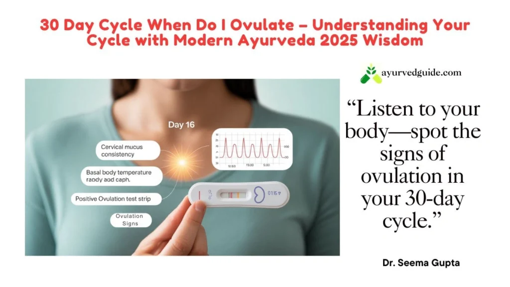 I Have a 30-day cycle. When Do I Ovulate? Common Signs