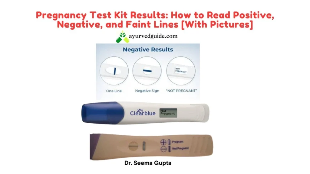 Pregnancy Test Kit Results: Negative