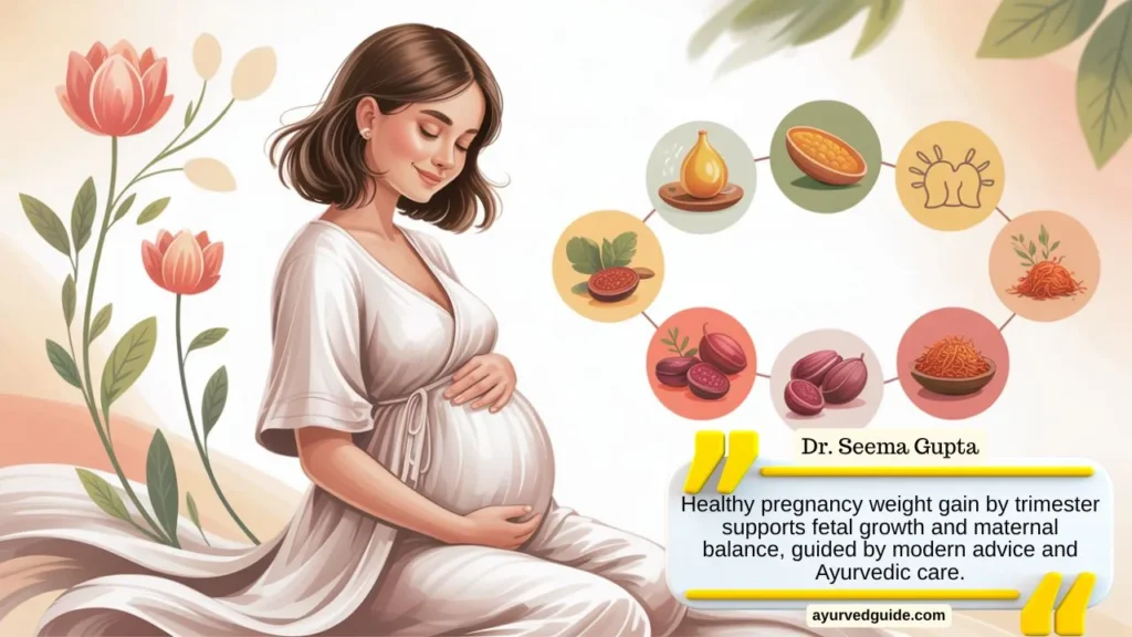 Healthy Pregnancy Weight Gain by Trimester